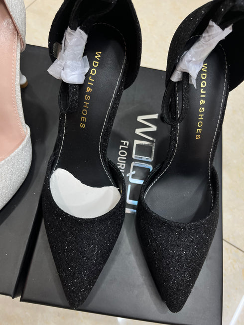 Luxury Shimmer Embellished Pointed Toe Stilettos